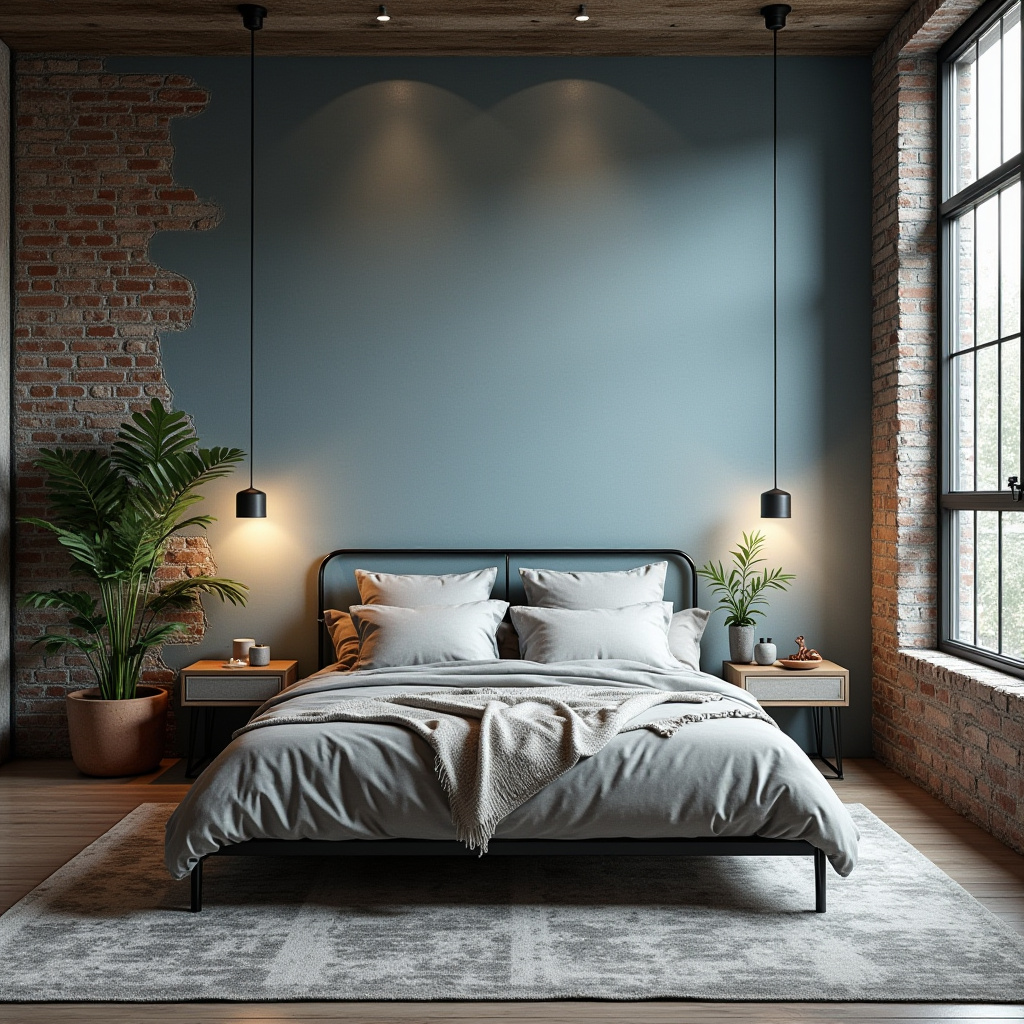 light blue bedroom accent wall 11