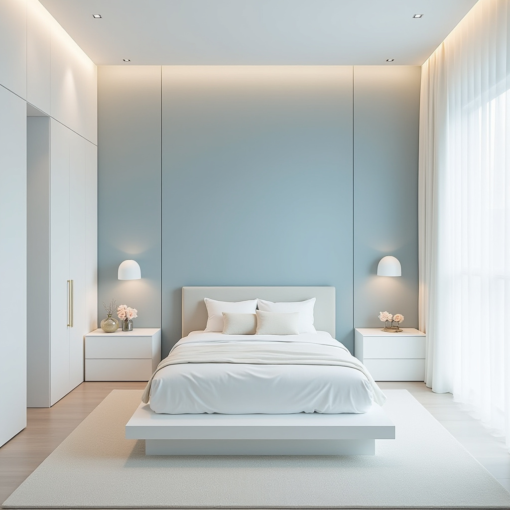 light blue bedroom accent wall 20