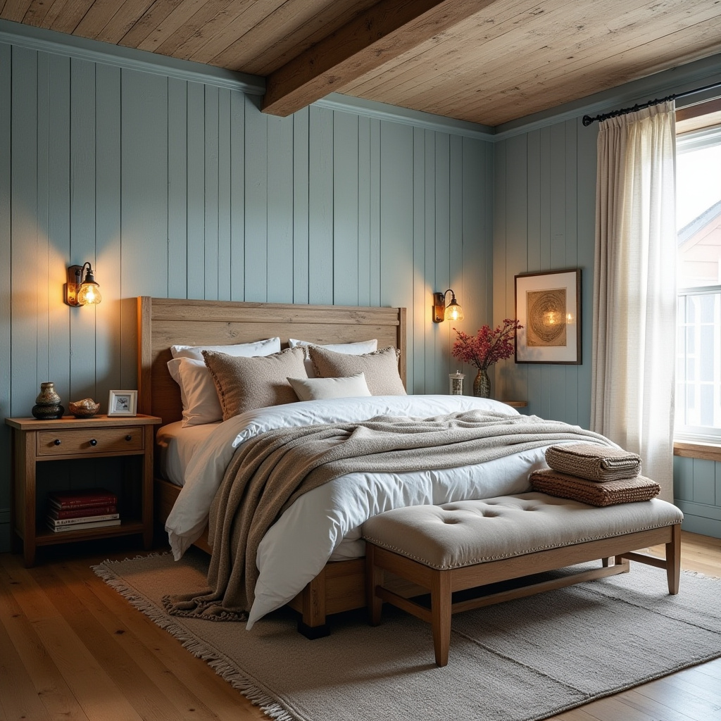 light blue bedroom accent wall 22