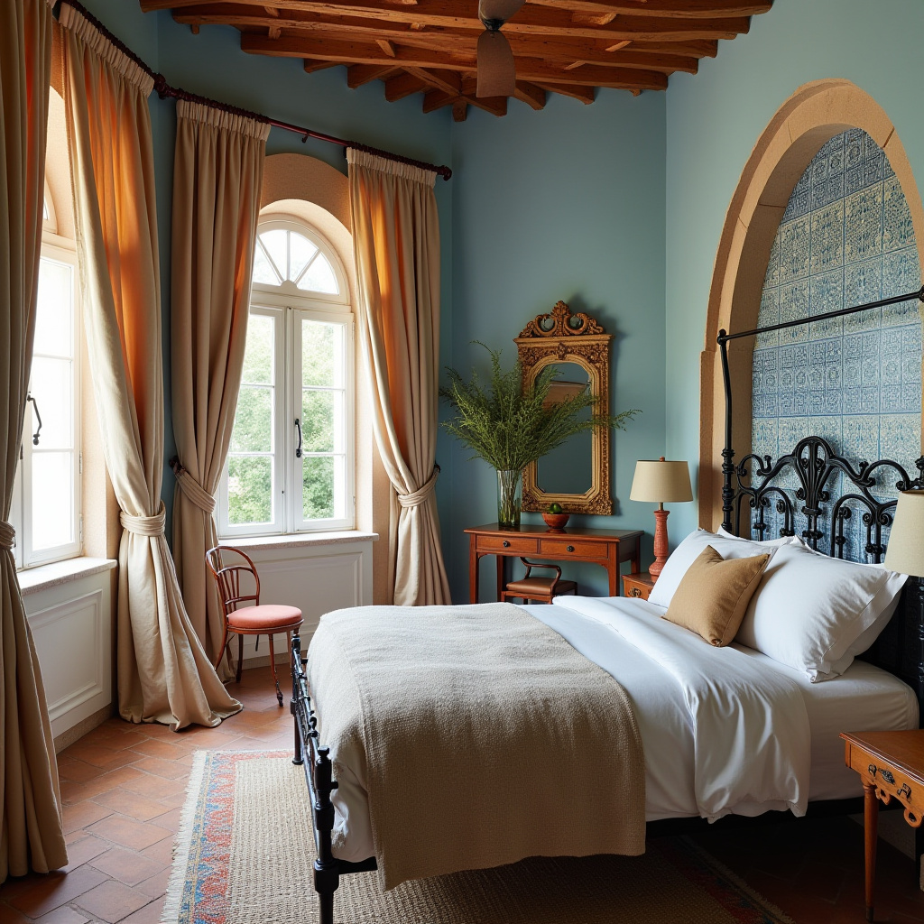 light blue bedroom accent wall 26