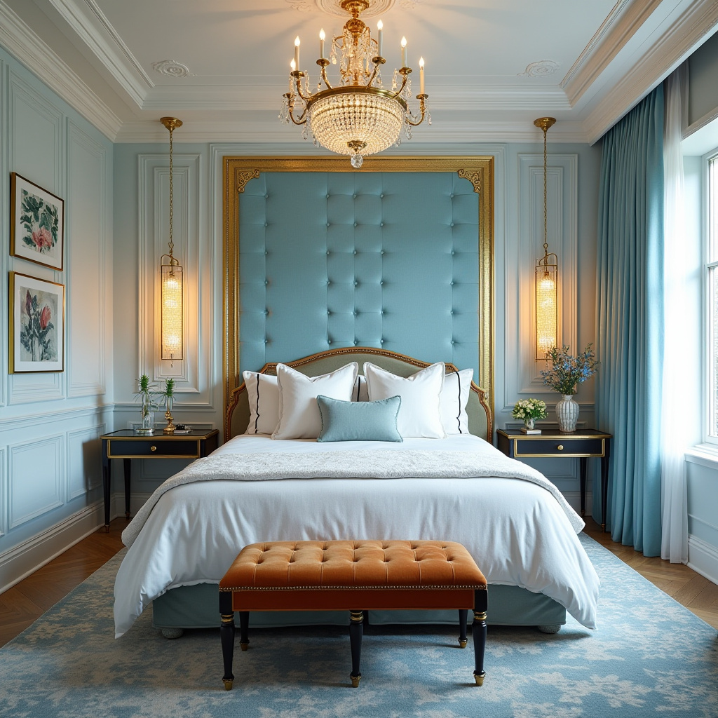 light blue bedroom accent wall 31