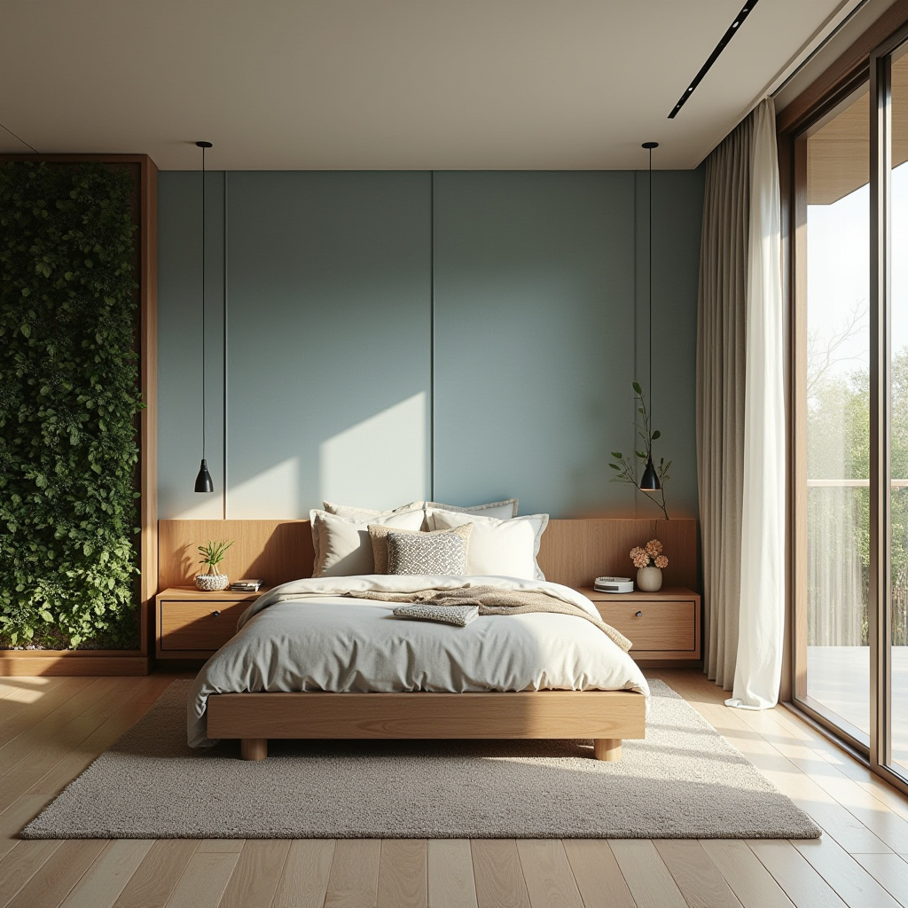 light blue bedroom accent wall 33