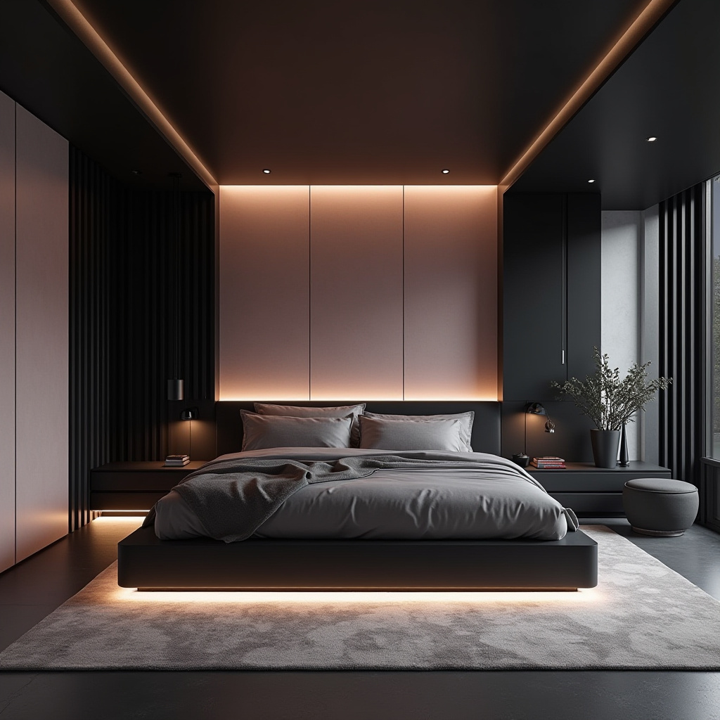 light pink bedroom accent wall 35