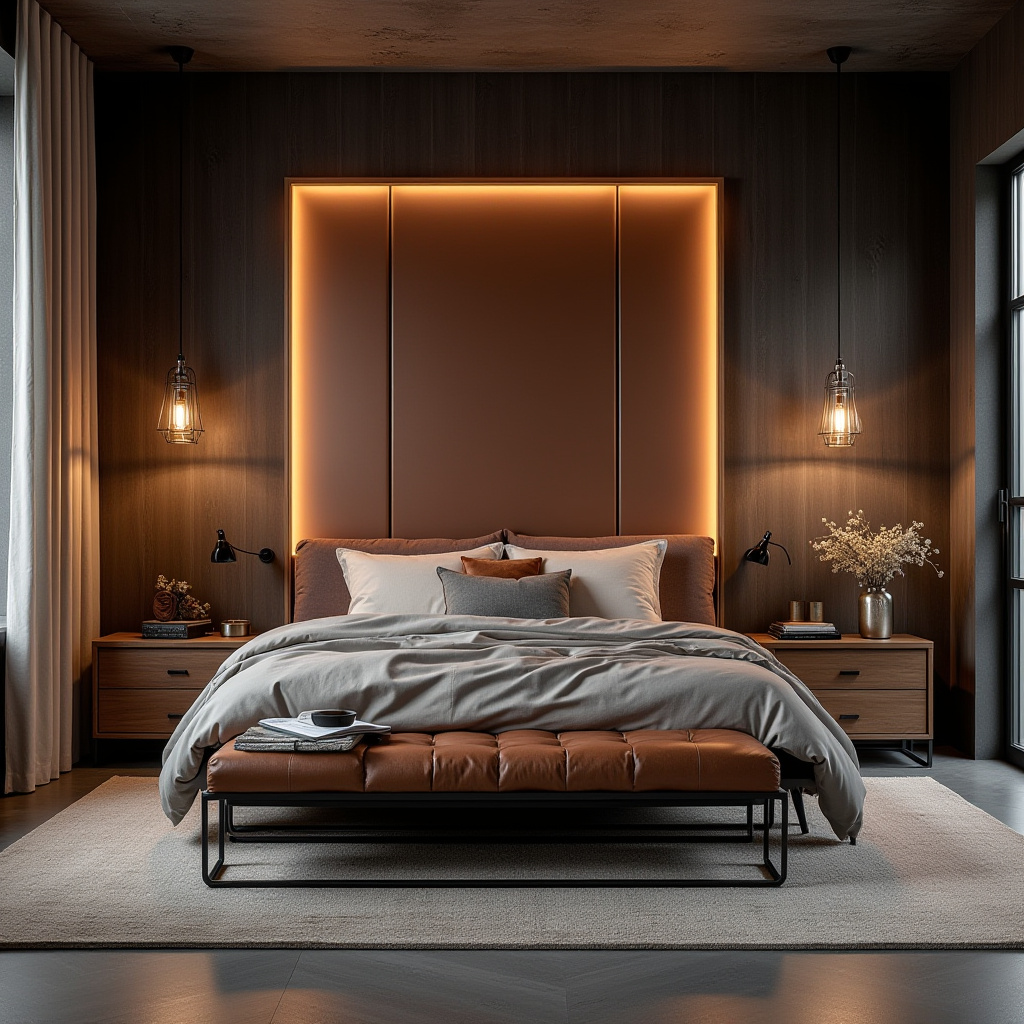 luxury bedroom LED panel design 10