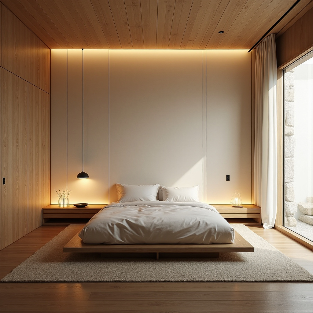 luxury bedroom LED panel design 20