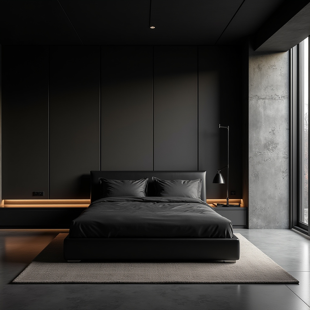 luxury bedroom LED panel design 5