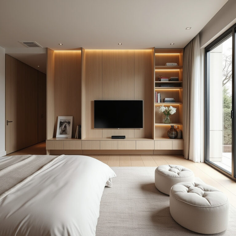 luxury bedroom TV cabinet design 1