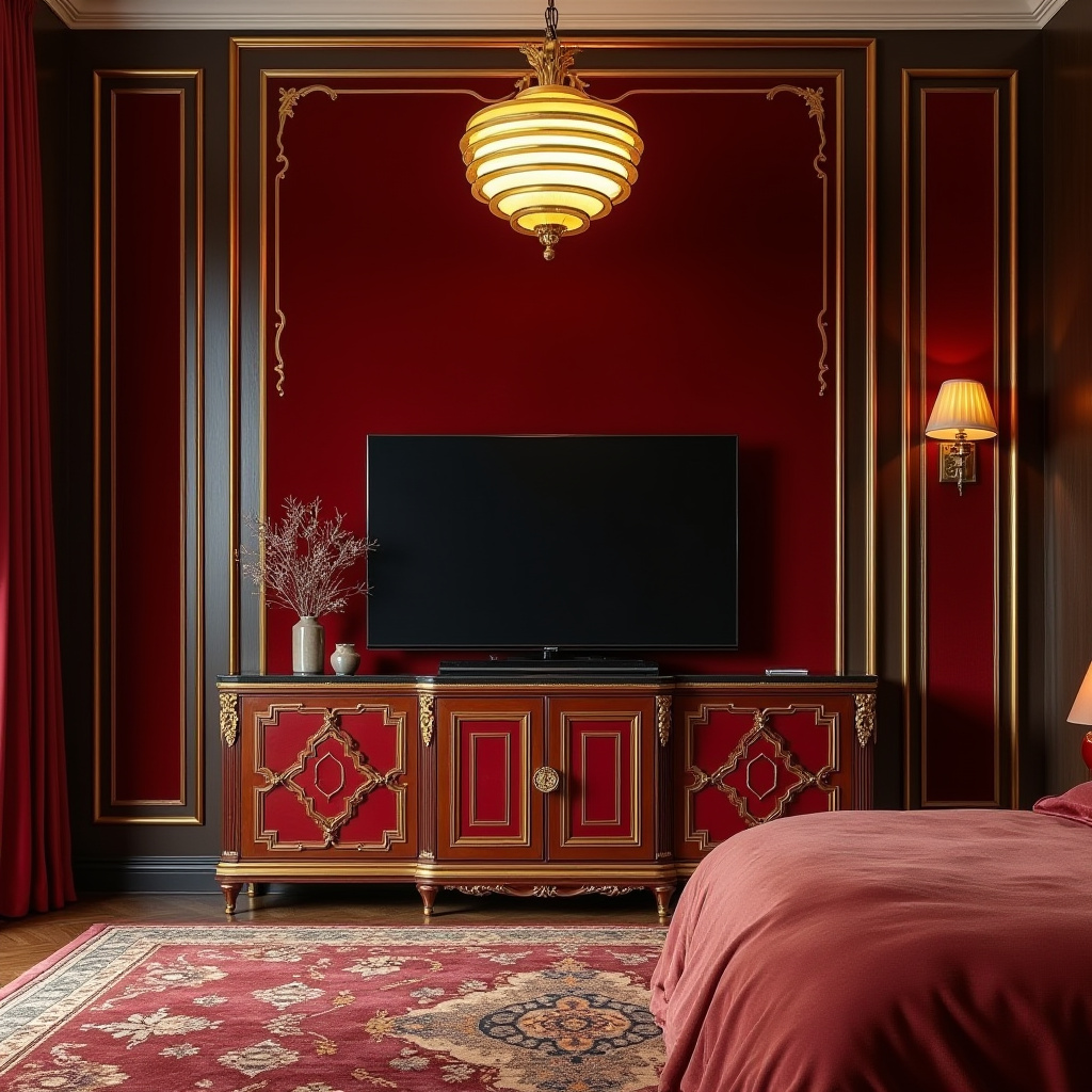 luxury bedroom TV cabinet design 10