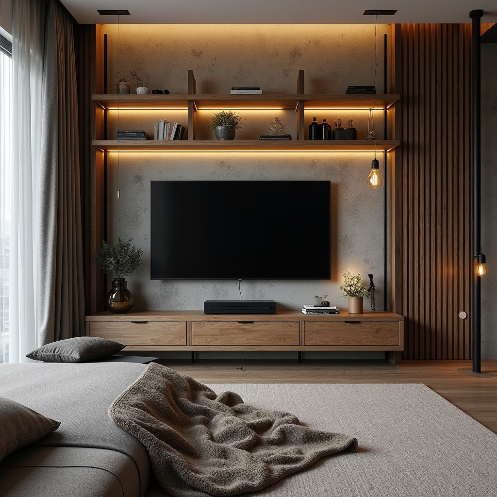 luxury bedroom TV cabinet design 12