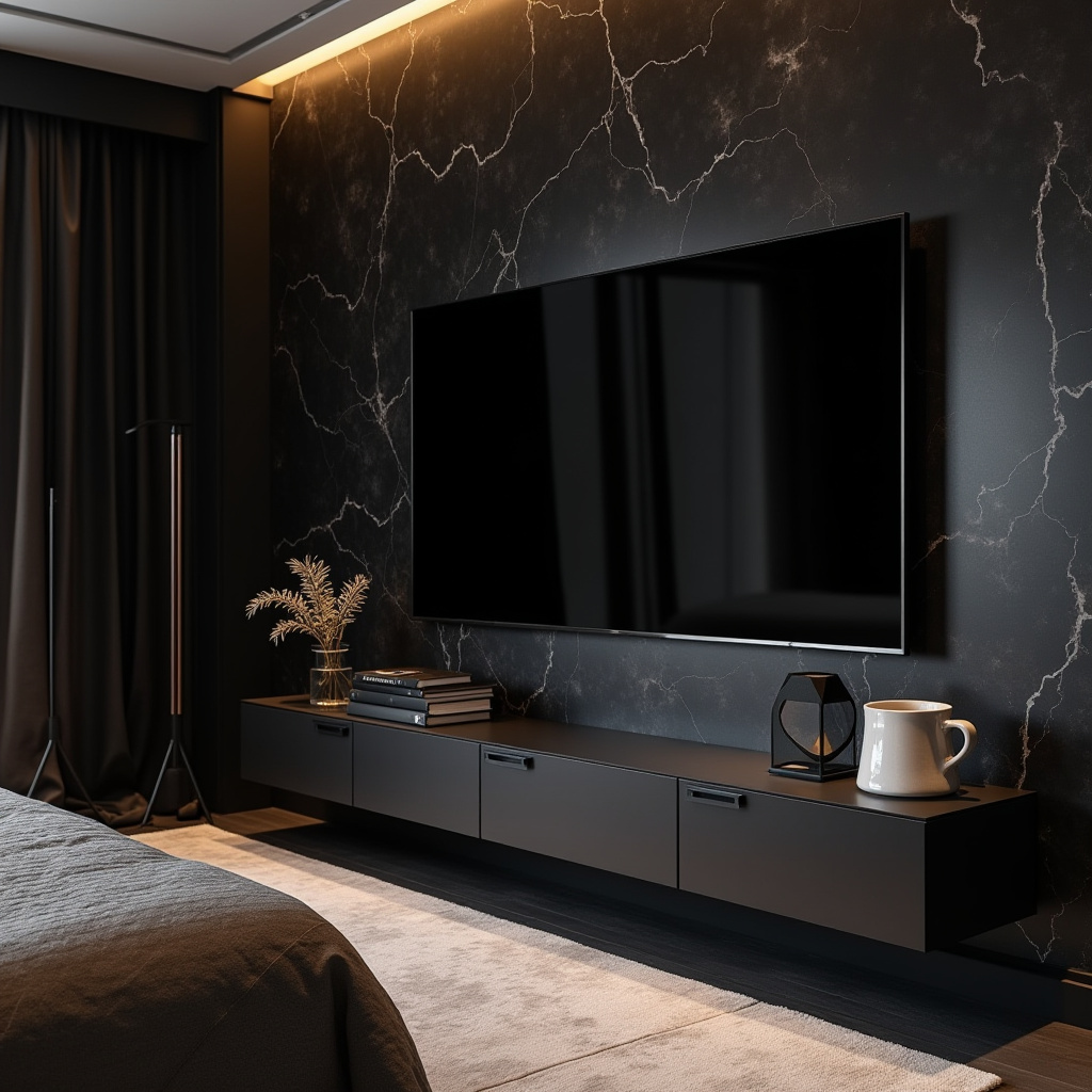 luxury bedroom TV cabinet design 6