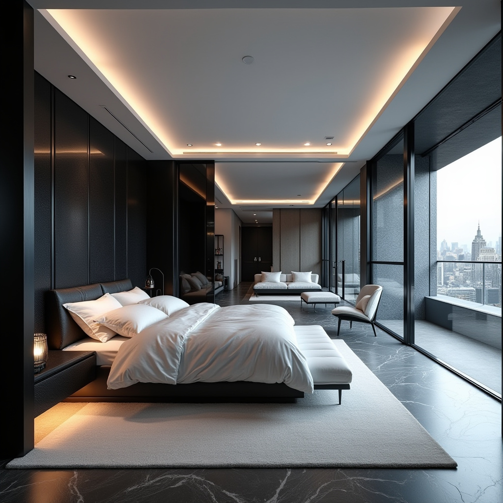 luxury black and white bedroom ideas 27