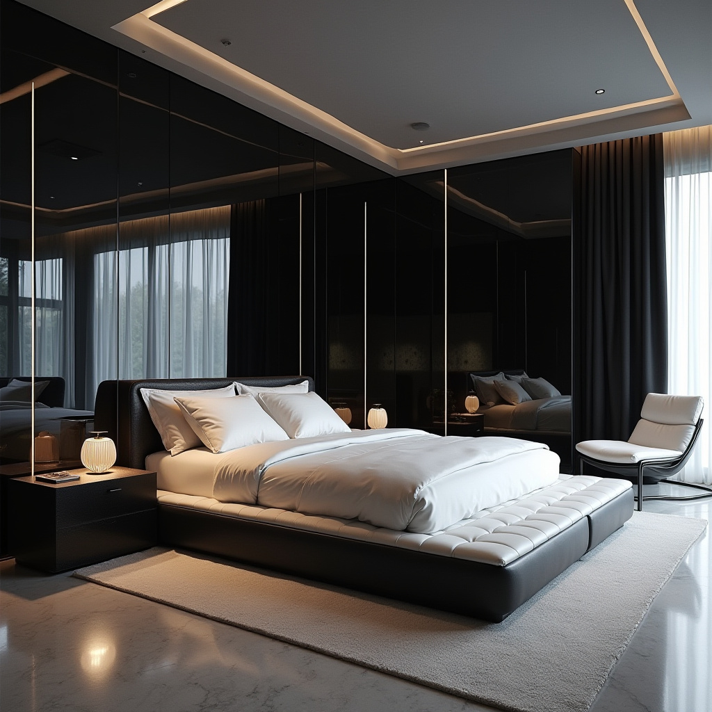 luxury black and white bedroom ideas 28