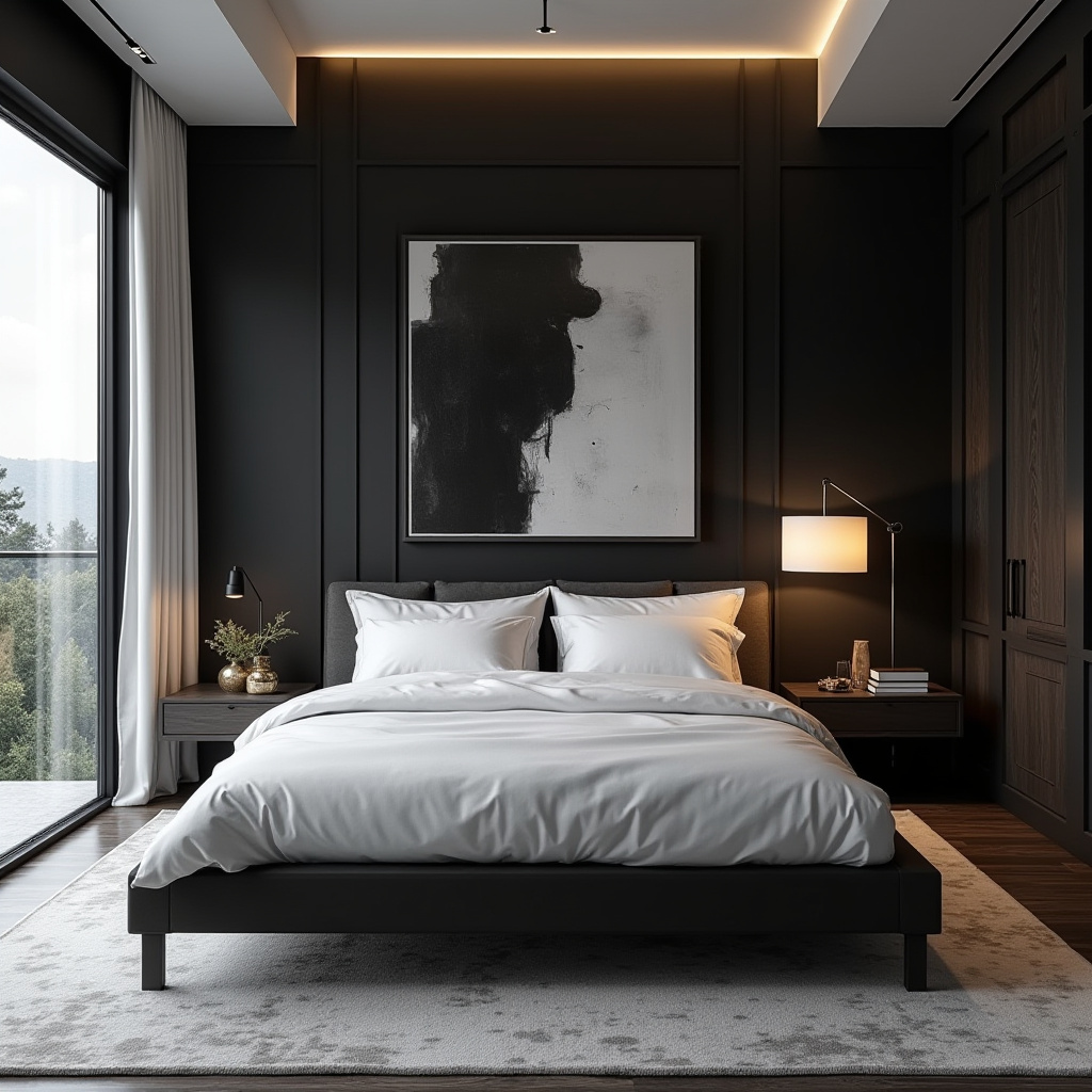luxury black and white bedroom ideas 3