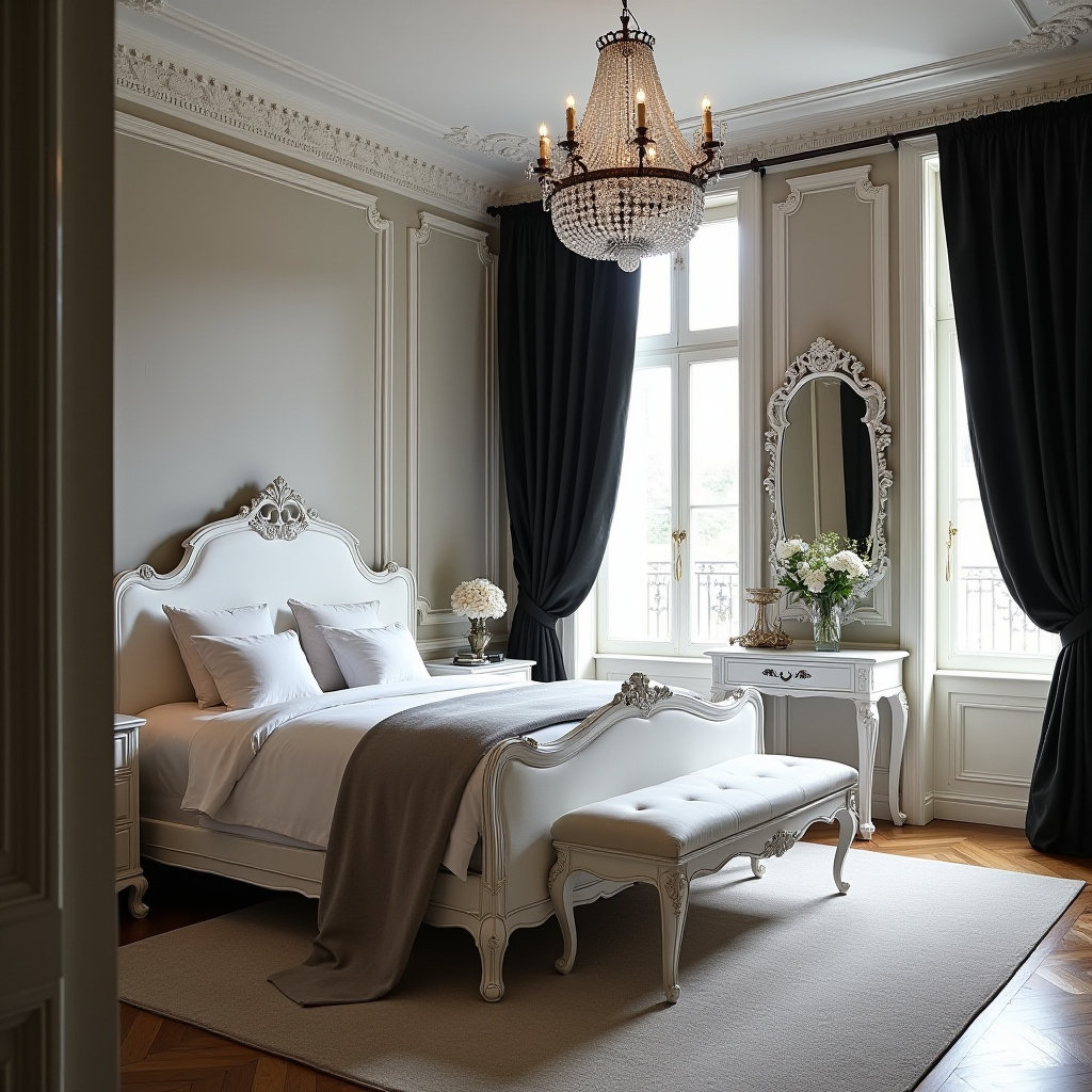 luxury black and white bedroom ideas 36
