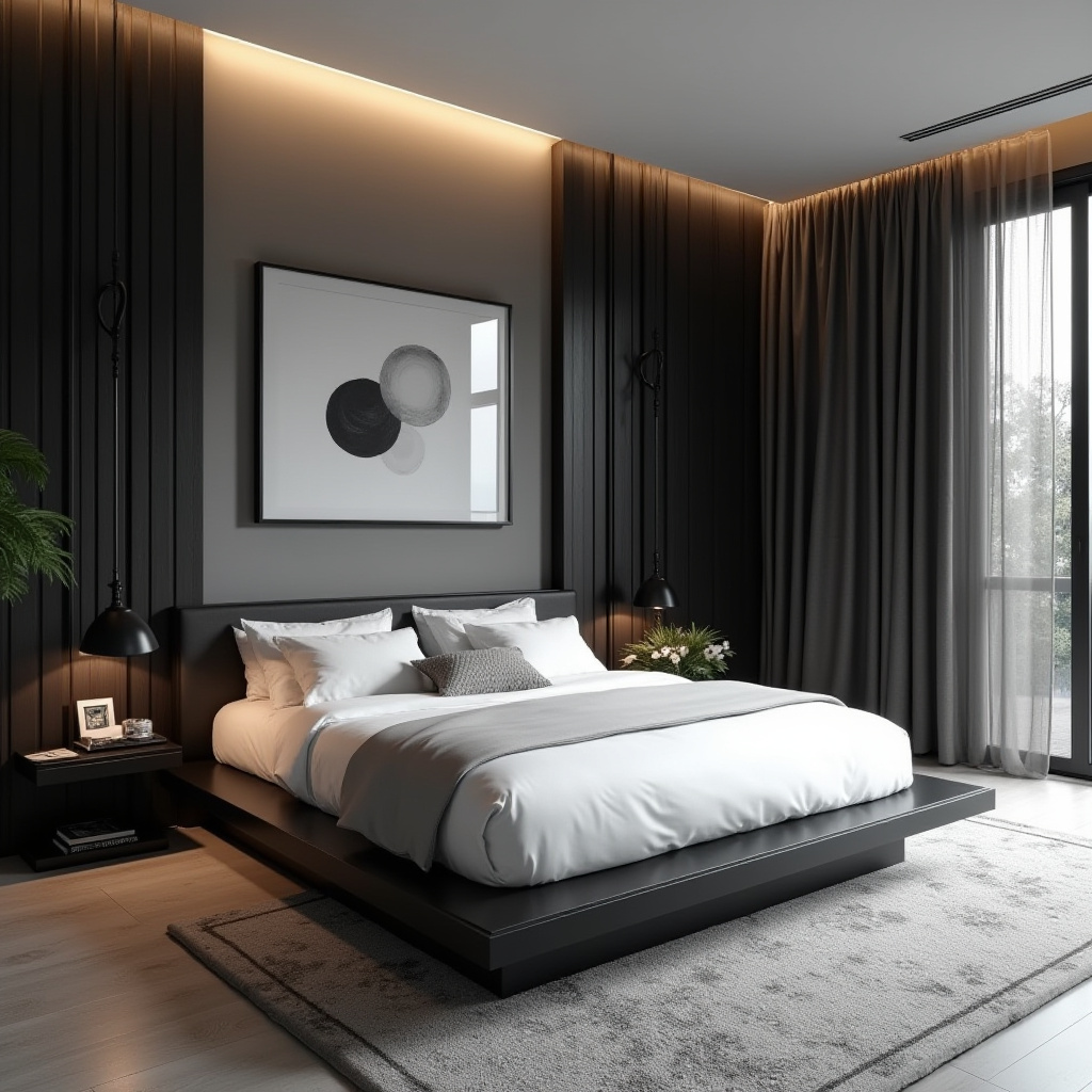 luxury black and white bedroom ideas 4