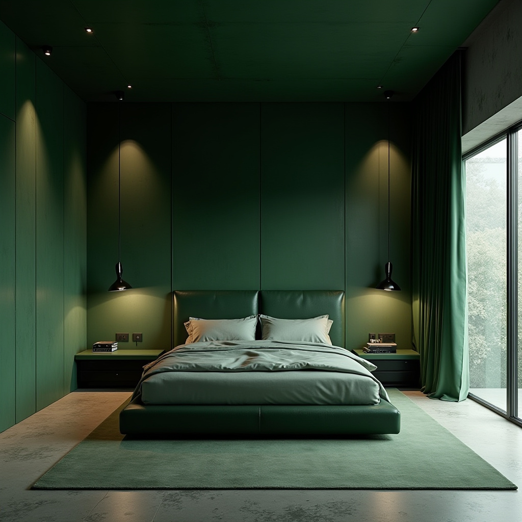 luxury green bedroom 27