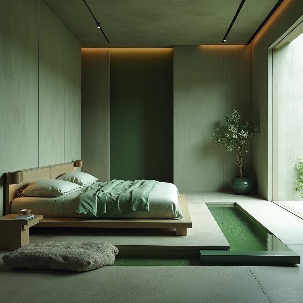 luxury green bedroom 33