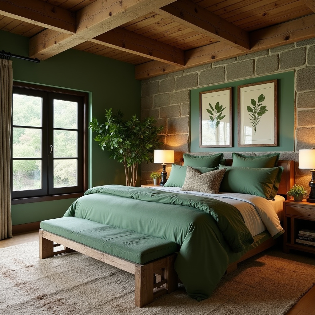 luxury green bedroom 38