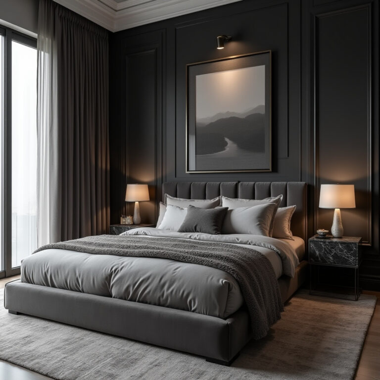 luxury grey bedroom ideas 1