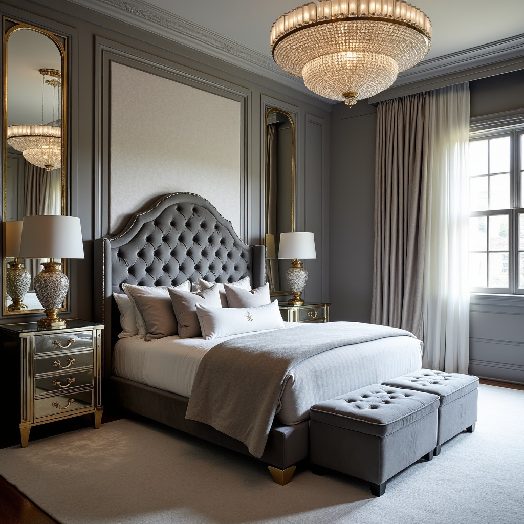 luxury grey bedroom ideas 27