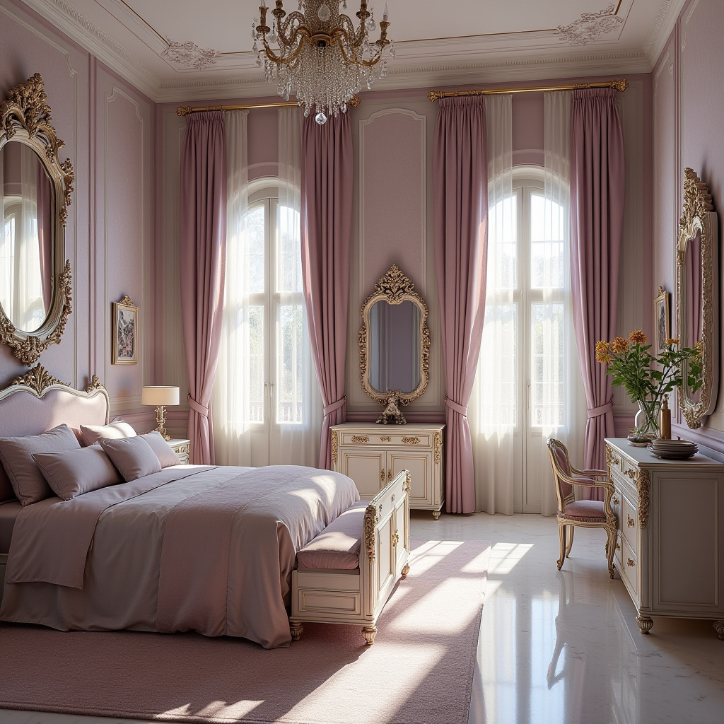 luxury lavender bedroom ideas for women 8