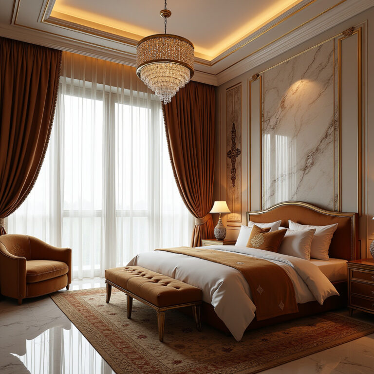 luxury master suite bedroom curtains 1
