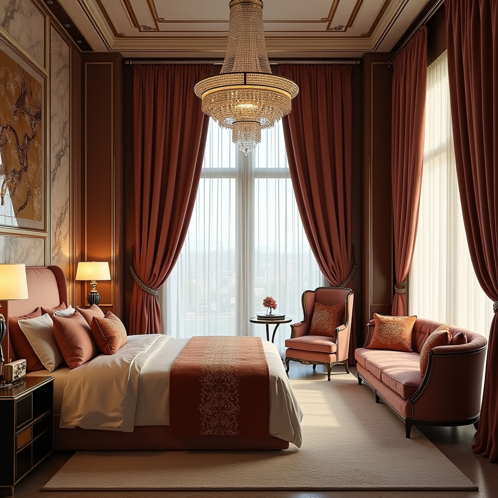 luxury master suite bedroom curtains 2