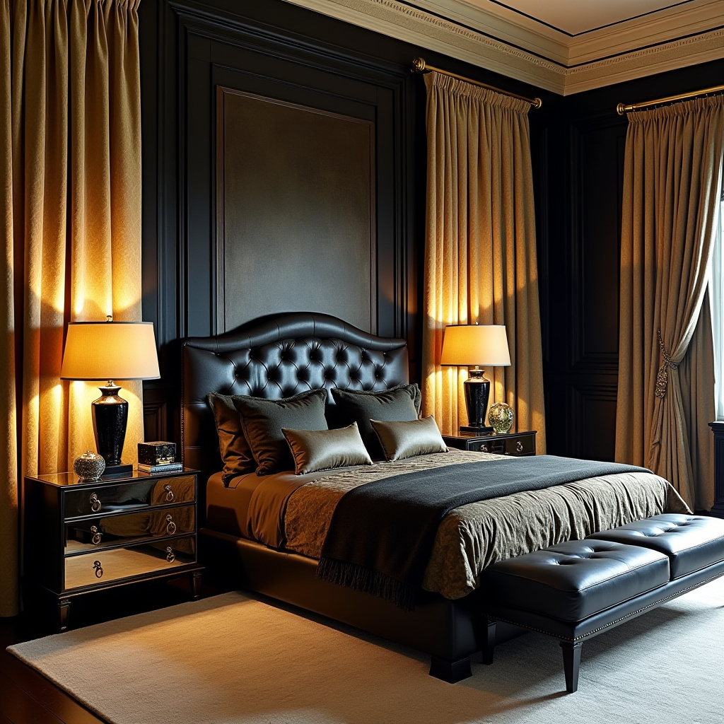 luxury master suite bedroom curtains 5