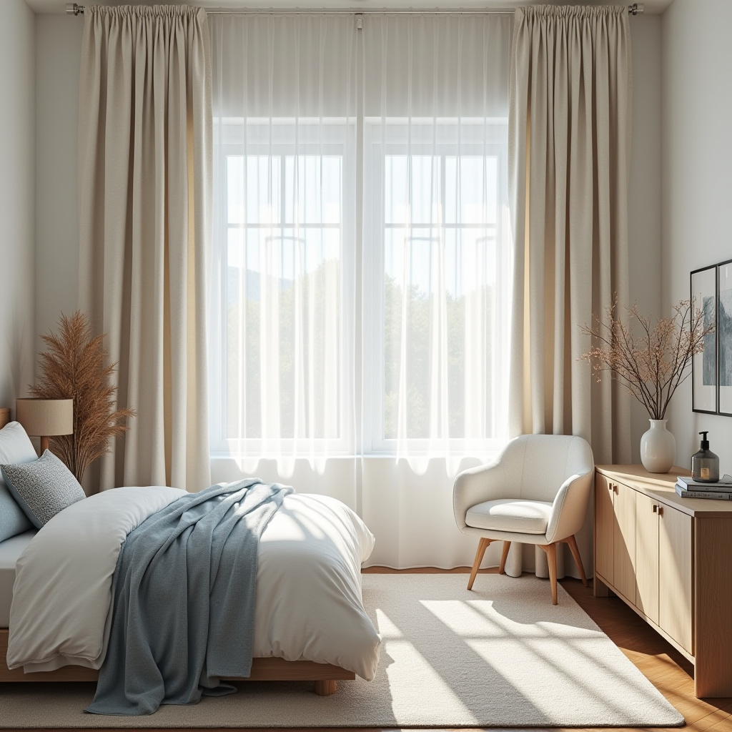 luxury master suite bedroom curtains 7