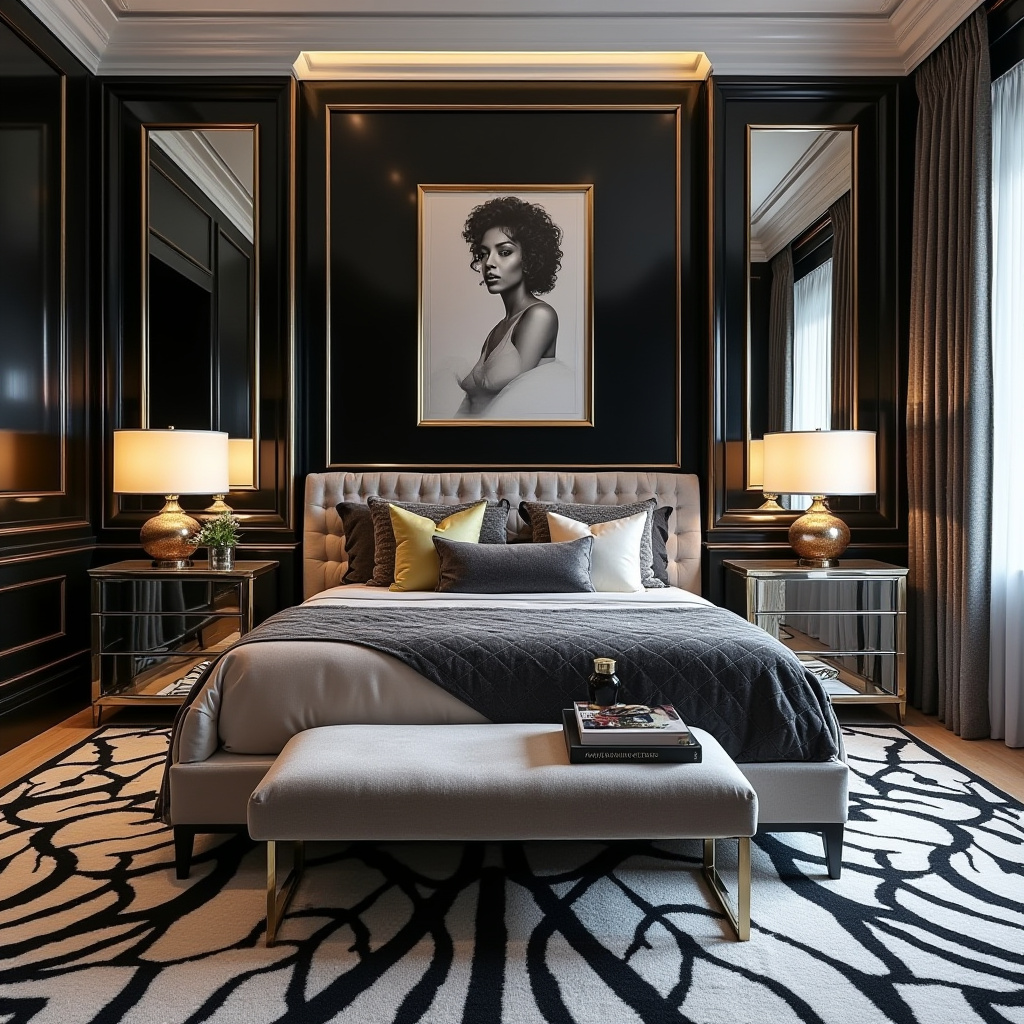 luxury maximalist bedroom 13