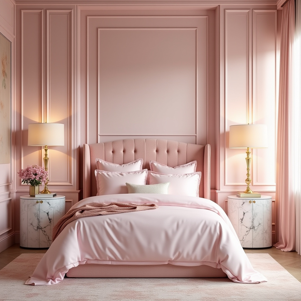 luxury pink bedroom 2