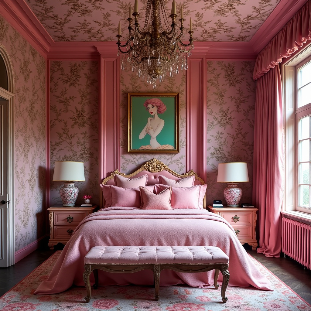 luxury pink bedroom 23
