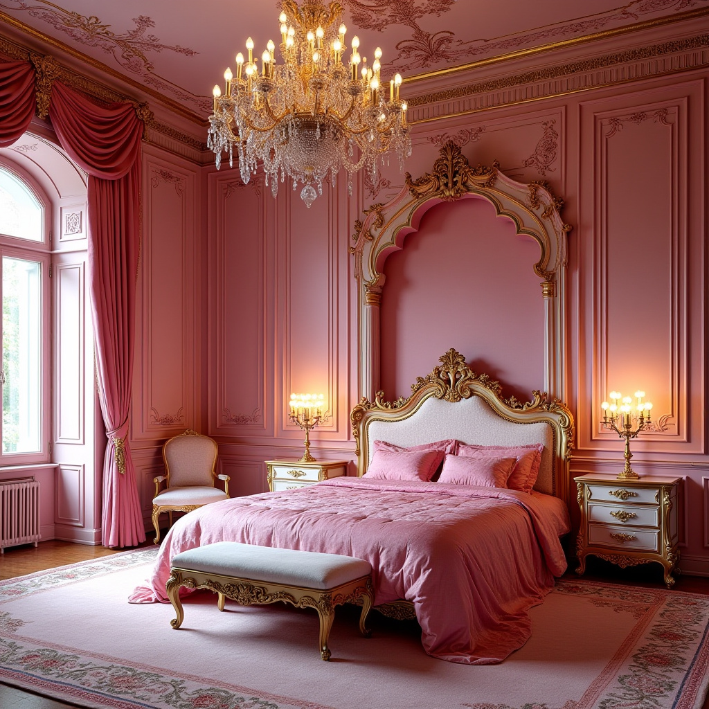luxury pink bedroom 28