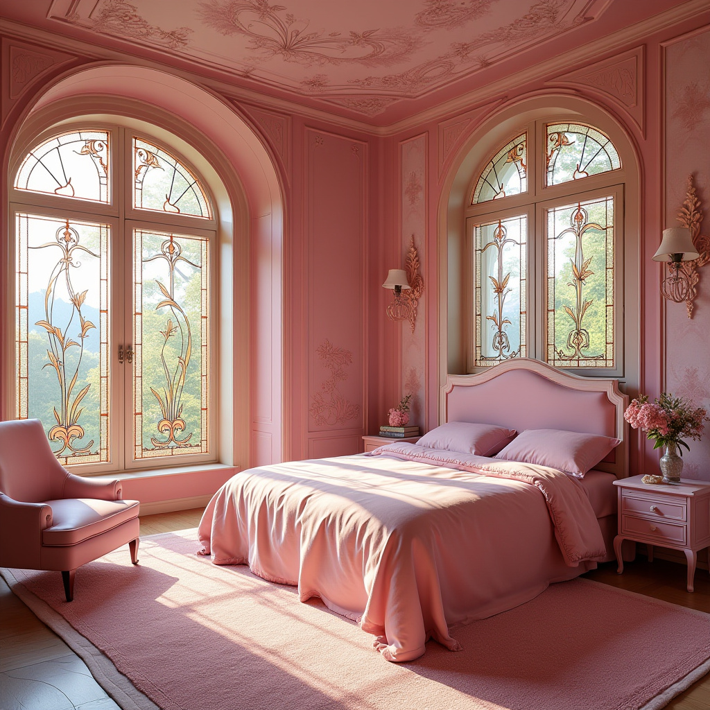 luxury pink bedroom 37