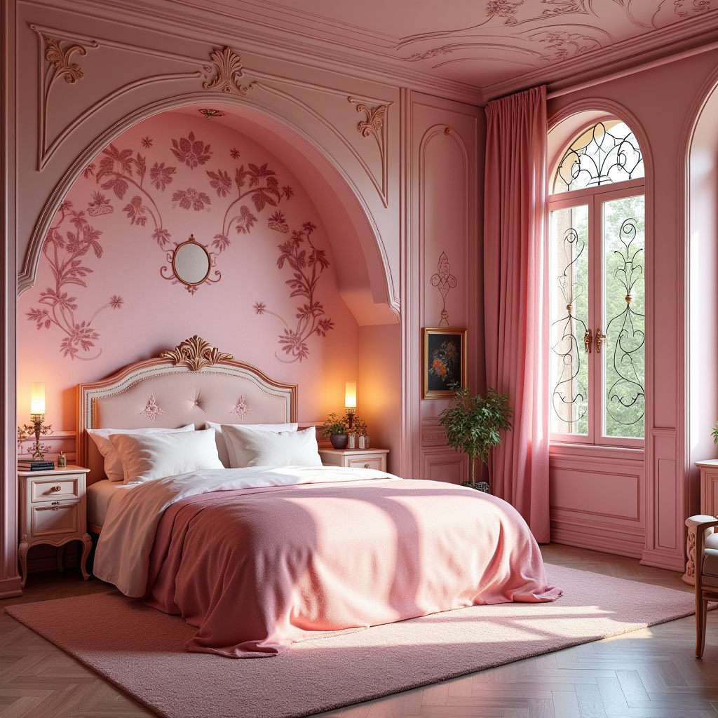 luxury pink bedroom 38