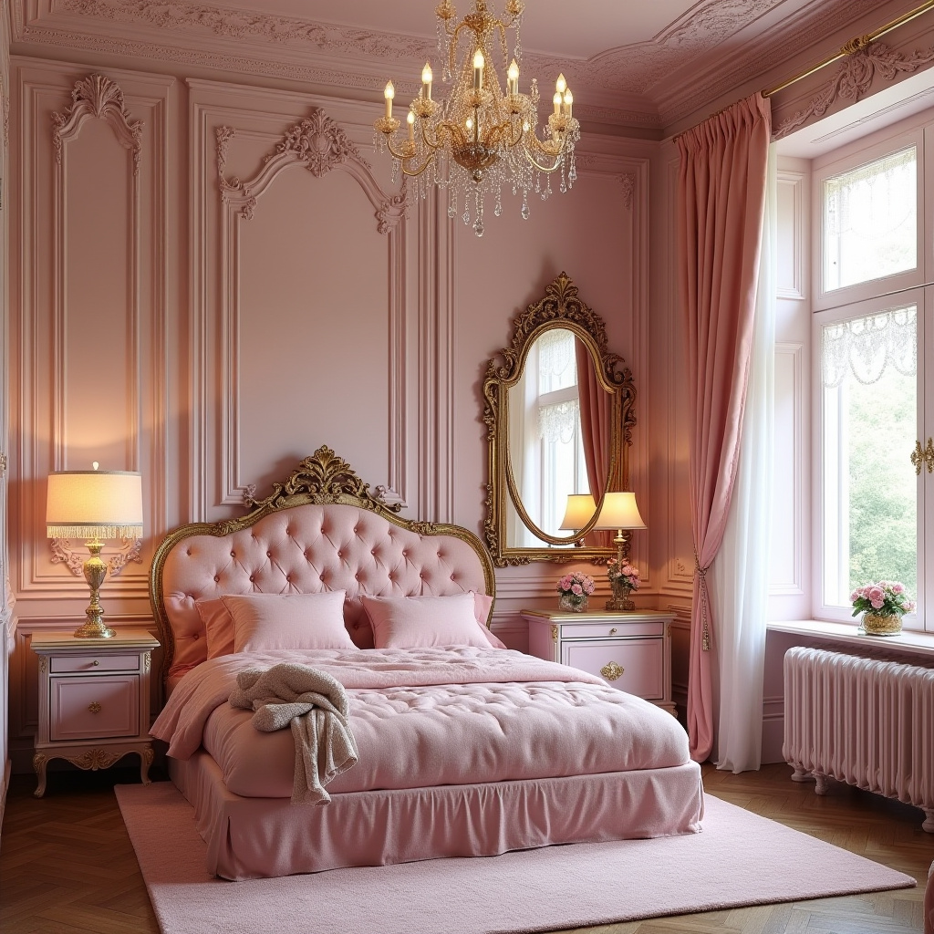 luxury pink bedroom 4
