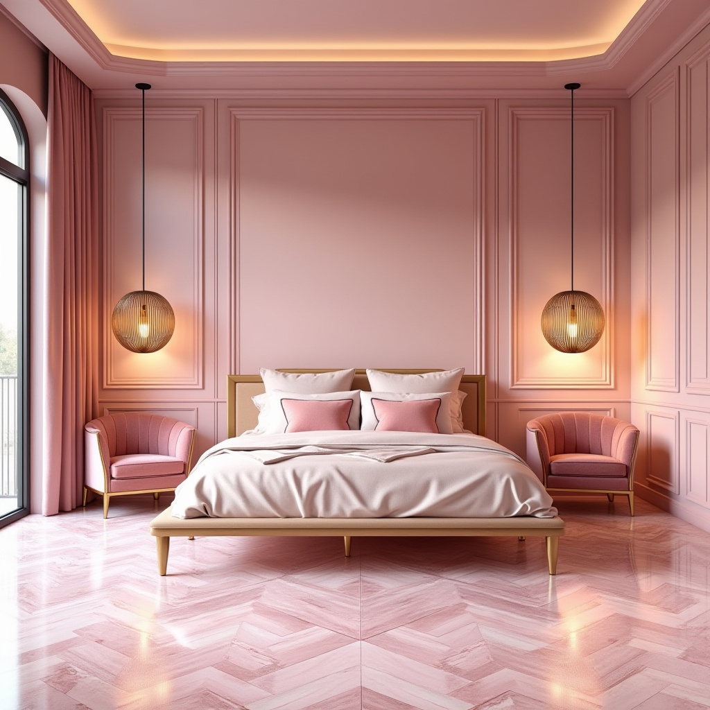 luxury pink bedroom 6
