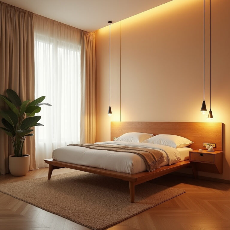 mid century modern bedroom 1