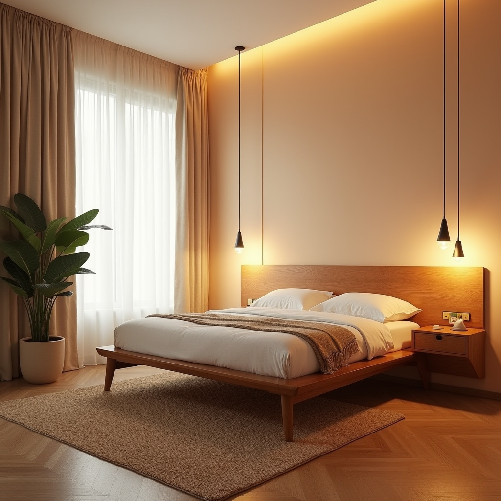 mid century modern bedroom 1