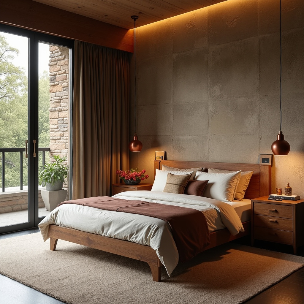 mid century modern bedroom 17