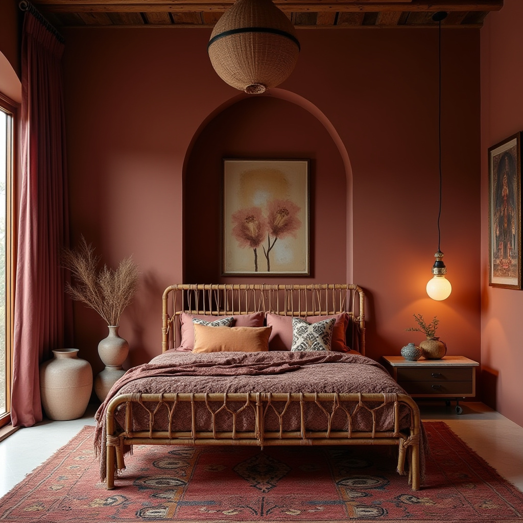 mid century modern eclectic bedroom 15