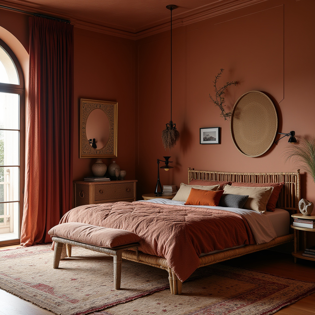 mid century modern eclectic bedroom 16