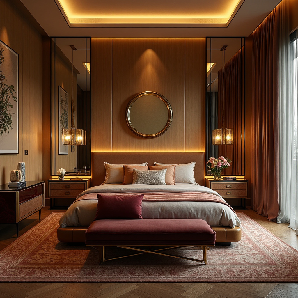 mid century modern eclectic bedroom 17