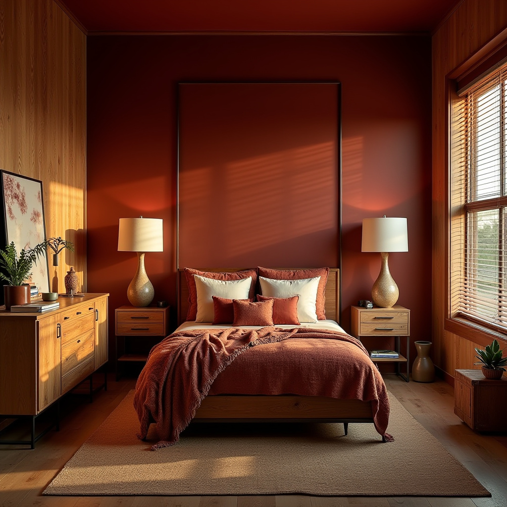 mid century modern eclectic bedroom 24