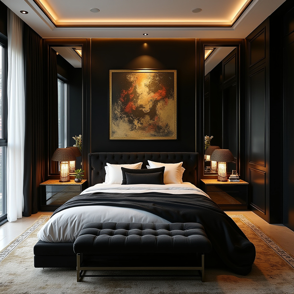mid century modern eclectic bedroom 36