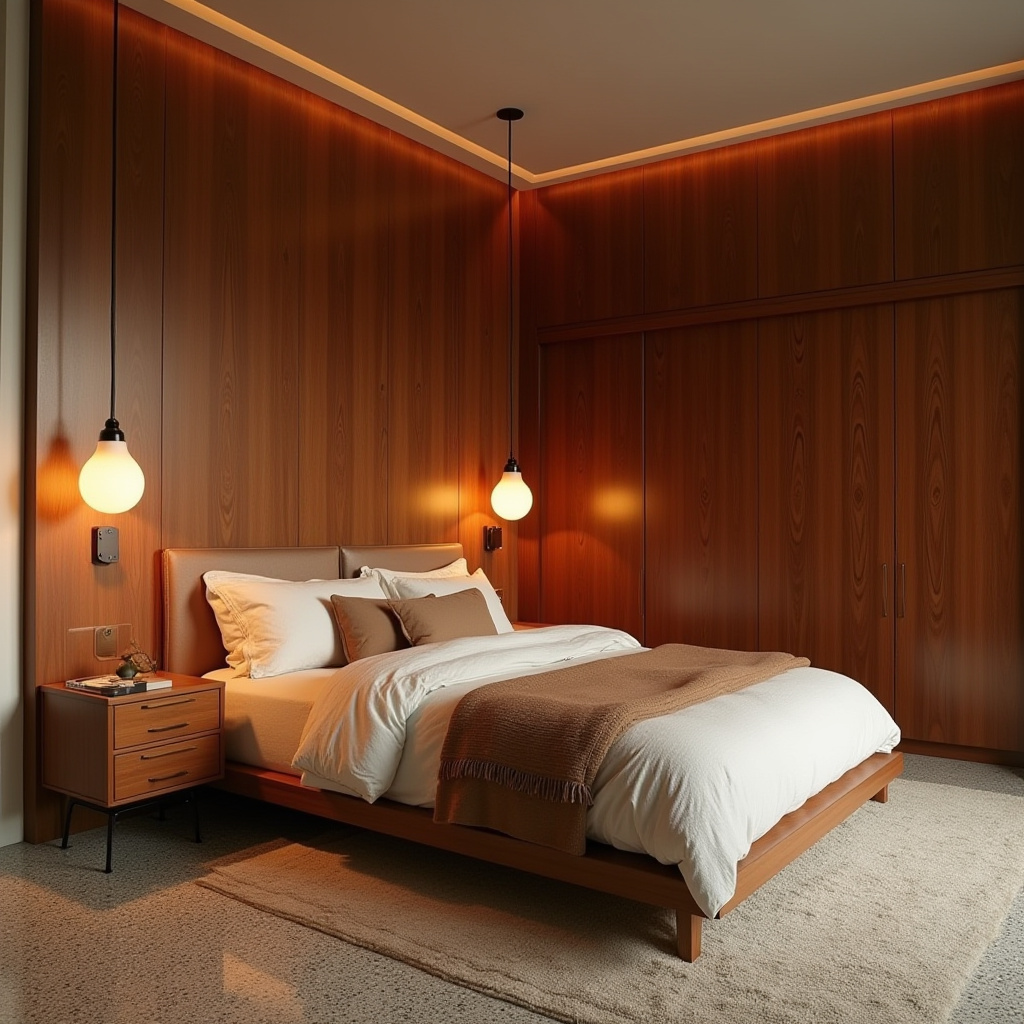 modern L‑shaped bedroom wardrobe design 14
