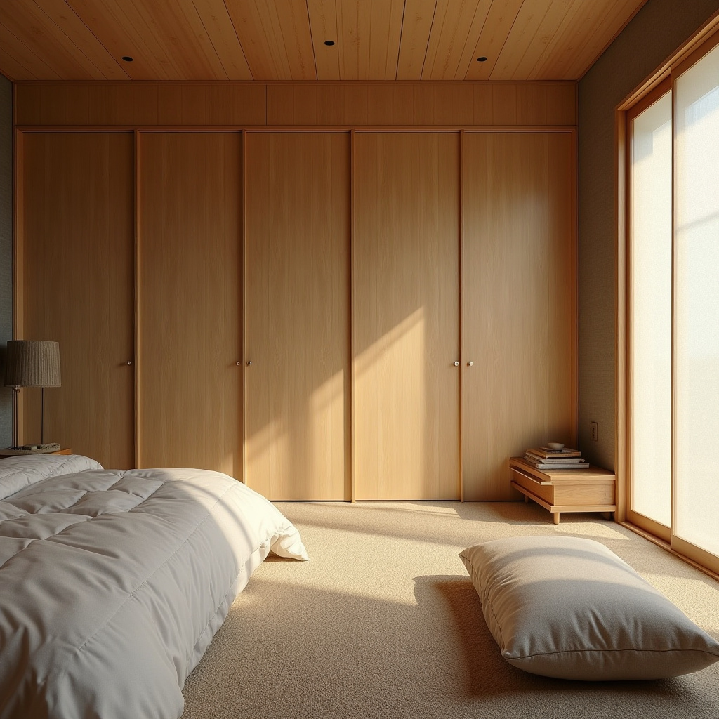 modern L‑shaped bedroom wardrobe design 15