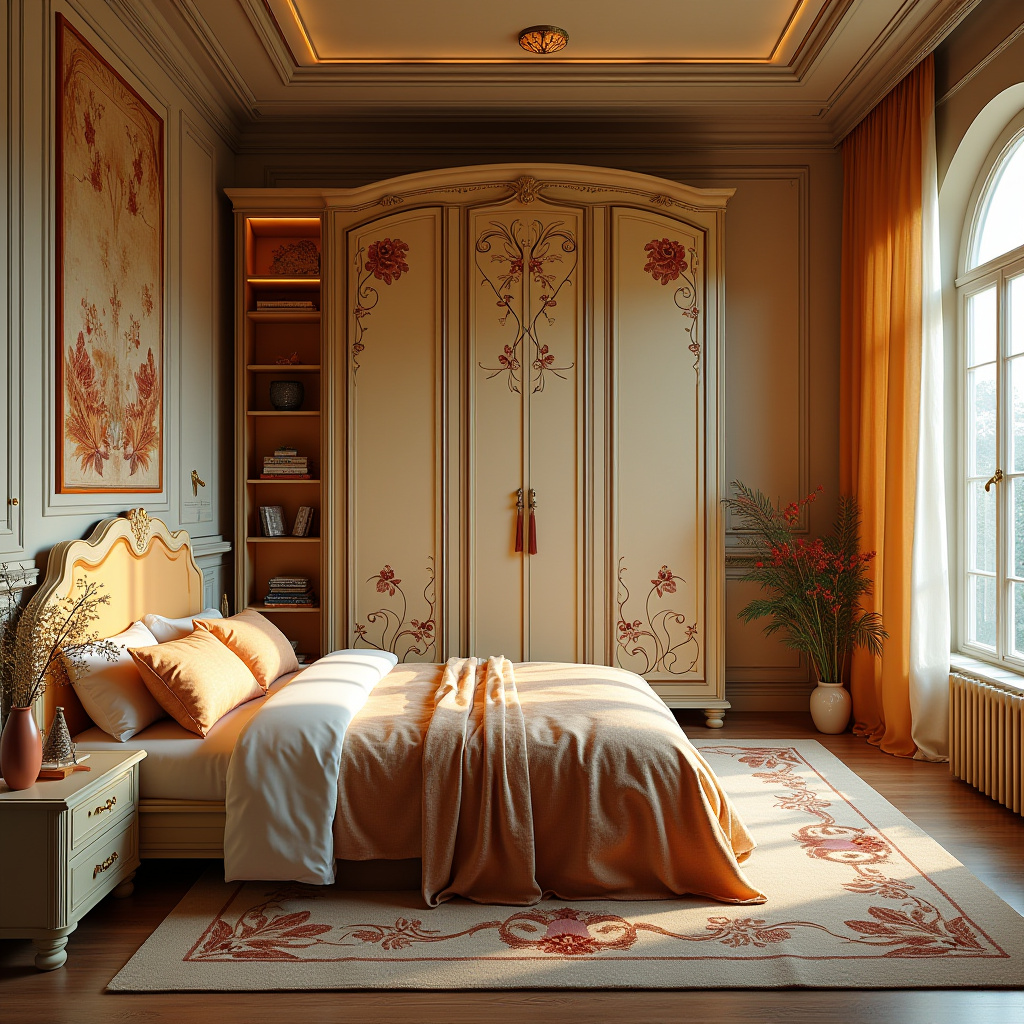modern L‑shaped bedroom wardrobe design 40
