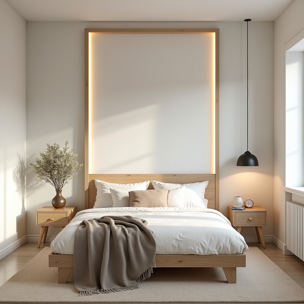 modern bedroom LED panel design 10