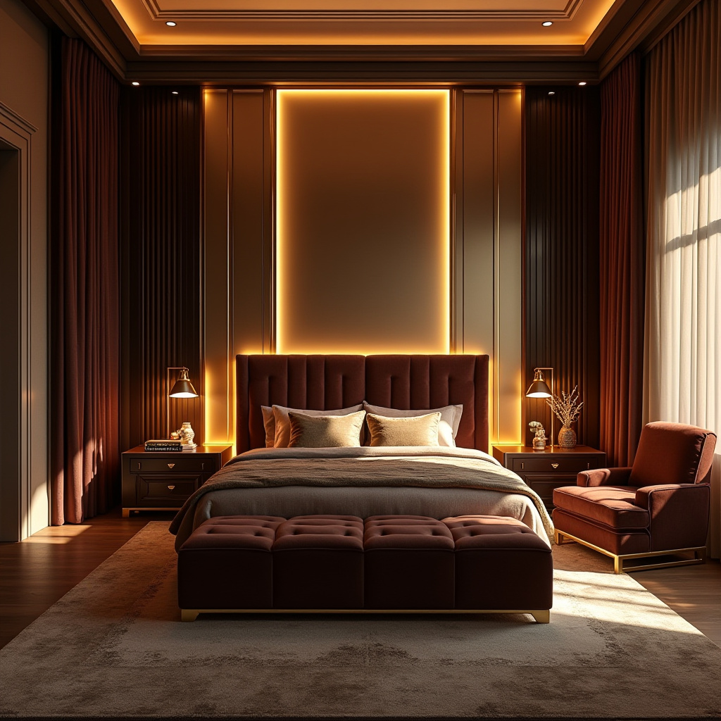 modern bedroom LED panel design 21